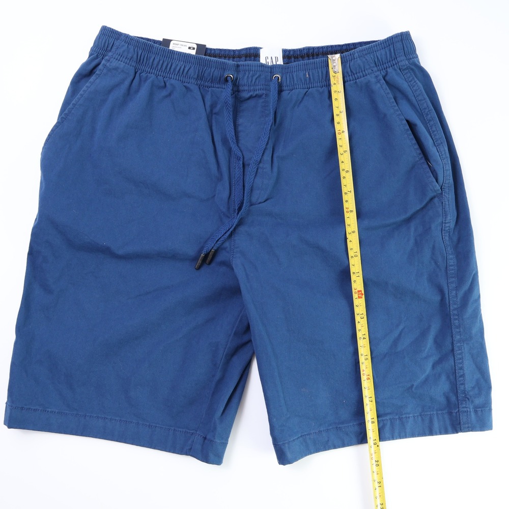 Gap Mens Pull-On Shorts Navy Blue Elastic Waist Drawstring Size Medium NWT - Picture 3 of 7